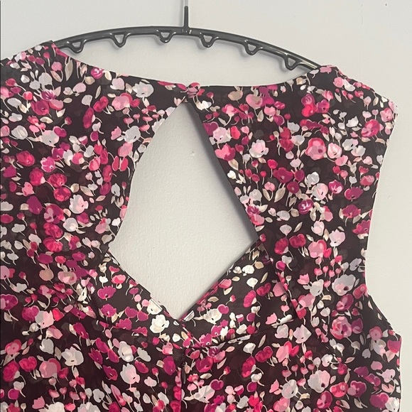 White House Black Market Pink and Black Dress Size 8 - Picture 4 of 8